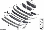 51112990973 - : Trim Cover, Air Duct, Front for BMW Image