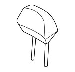 887002V050S6R - Body: Headrest for Hyundai: Veloster Image