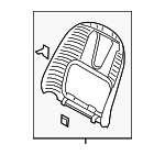 883902V000RY - Body: Seat Back Panel for Hyundai: Veloster Image