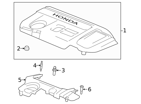 Engine Appearance Cover for 2020 Honda Accord #0