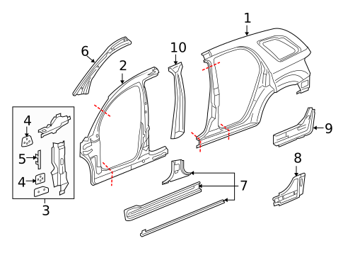 Rocker for 2007 Pontiac Torrent #0