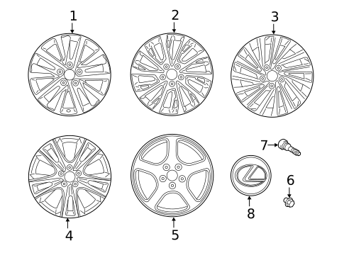 Wheels for 2017 Lexus ES350 #4