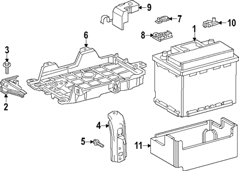 Battery for 2021 Lexus ES250 #1