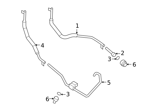 Trans Oil Cooler Lines for 2008 Mercury Mariner #0