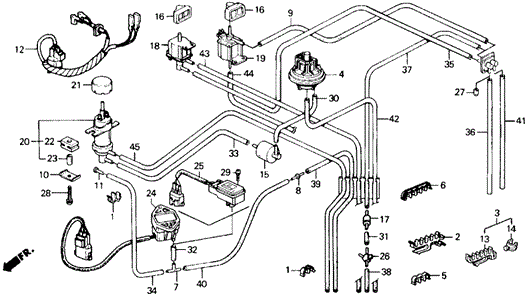 Control Box Tubing (SI) for 1988 Honda Prelude #0