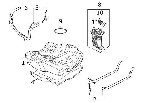 Hardware, Fasteners & Fittings for 2008 Saab 9-3 #0