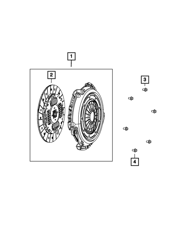 52104642AA - Clutch: Clutch Disc for Mopar Image