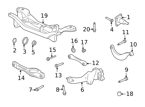 Rear Suspension for 2011 Ford Focus #1