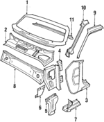 1202788 - Body: Cowl Top Panel for Volvo Image