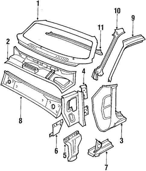 Cowl for 1987 Volvo 244 #0