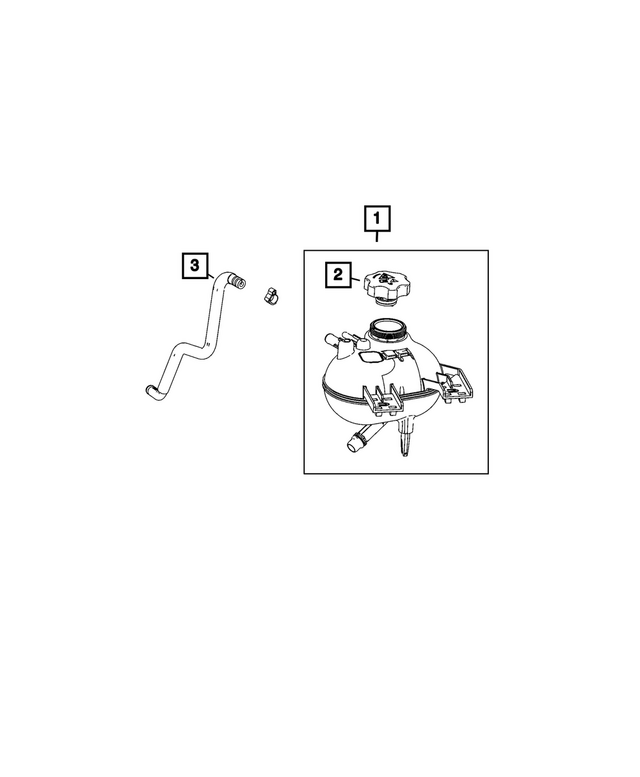 68504242AA - Cooling: Coolant Bottle Supply Hose for Mopar Image image