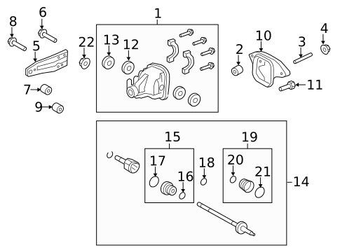 Carrier & Components for 2009 Lincoln Navigator #0