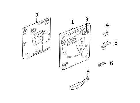 Rear Door for 2004 Chevrolet Avalanche 2500 #1
