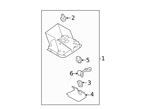 Overhead Console for 2014 Toyota Avalon #0