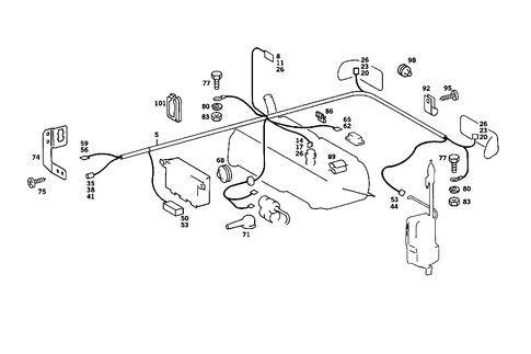 Tail Lamp Cable Harness for 1986 Mercedes-Benz 560SL #2