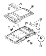 1LA93DW1AA - Interior Trim: Headliner for Mopar Image