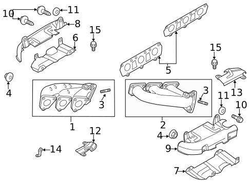 Exhaust Manifold for 2009 Audi Q5 #0