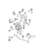 6101688 - 3.6L Gas; Engine: Hex Lock Nut, Mounting for Mopar Image