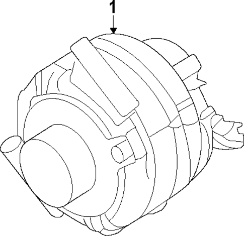 Alternator for 2015 Ford Fiesta #1