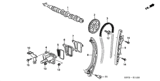 Camshaft - Cam Chain for 2000 Honda Insight #0