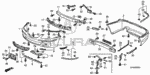 934050801604 - Interior/Bumper: BOLT-WASHER (8X16) (DACRO COATING) for Acura Image