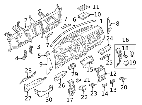 Instrument Panel for 2014 Ford F-150 #2