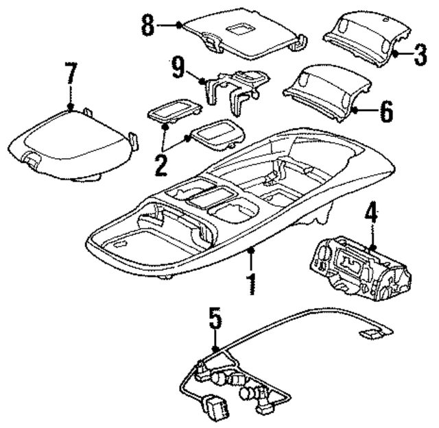 SN93TL2AA - Body: Console Trim Panel for Mopar Image