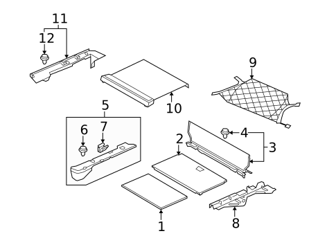Interior Trim - Rear Body for 2013 Land Rover LR4 #0