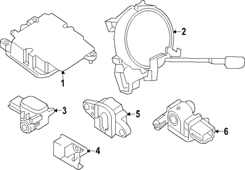 Air Bag Components for 2020 Nissan Rogue #0