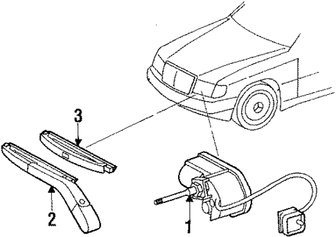 Wiper Components for 1992 Mercedes-Benz 300CE #0