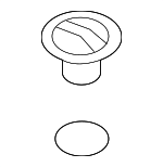 30677494 - Engine: Filler Cap for Volvo: C30, C70, S40, S60, S60 Cross Country, S80, V50, V60, V60 Cross Country, XC60, XC70, XC90 Image