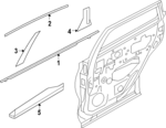 828767BA0A - : Body Side Molding for Nissan Image