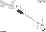 32216851410 - : Right Tie Rod for BMW Image