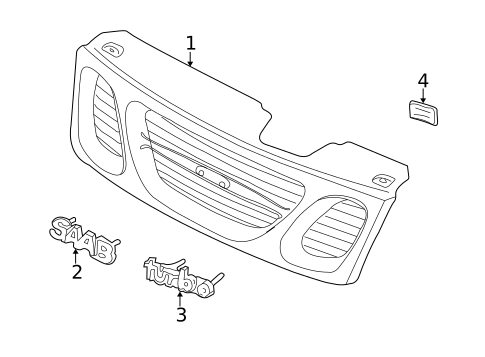 Grille & Components for 2001 Saab 9-3 #0