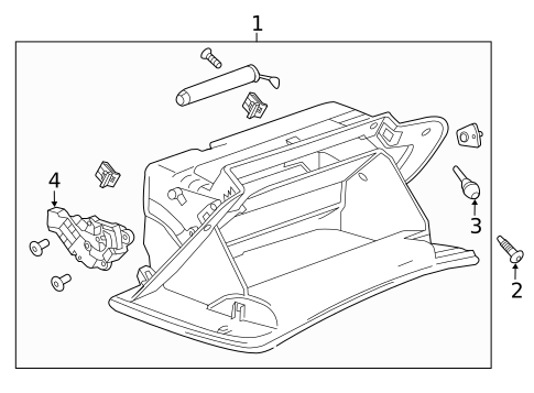 Glove Box for 2015 Cadillac Escalade ESV #0