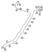 52129132AF - : BRAKE - TUBE ASSY | Mopar 52129132AF for Jeep: Wrangler, Wrangler JK Image