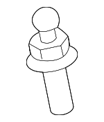 1125431020 - Engine: Engine Cover Bracket for Lexus: ES350, LC500h, LS460, LS500, LS500h, RX350L, RX450hL, TX550h+ Image