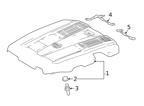 Engine Appearance Cover for 2023 Lexus LS500 #0