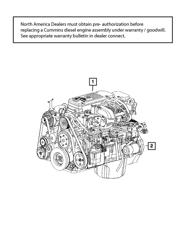 R8310898AA - 6.7L Turbo Diesel; Engine: Complete Engine for Mopar Image