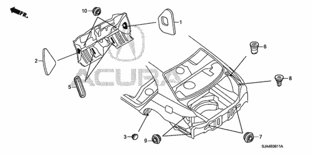 Grommet (RR.) for 2007 Acura RL #0