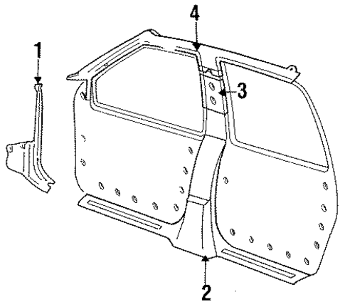 Interior Trim - Pillars for 1986 Mercury Sable #0