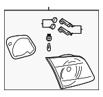 BN8F513J0C - Electrical: Backup Lamp Assembly for Mazda: 3 Image