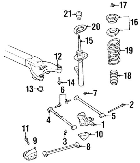 Rear Suspension for 2000 Chrysler LHS #0