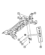 5085452AA - Front Suspension &amp; Drive: Front Sway Bar for Mopar Image