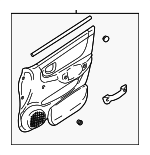 8230125030IZ - : 2000-2002 Hyundai Accent - Door Trim Panel for Hyundai: Accent Image
