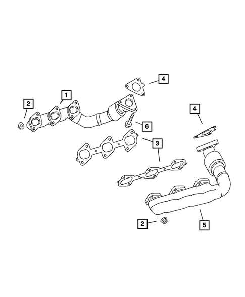 Manifolds and Vacuum Fittings for 2009 Jeep Grand Cherokee #1