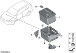 61215B80875 - Vehicle Electrical System: 48-V Battery for BMW Image