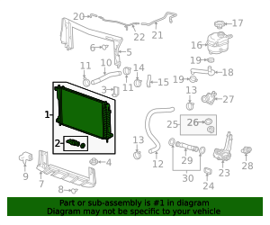 2010-2017 GM Radiator 25952759 GM | GMPartsDirect.com