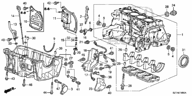 Cylinder Block - Oil Pan for 2016 Honda CR-Z #0