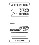 3536448 - Body: Air Bag Label for Volvo Image